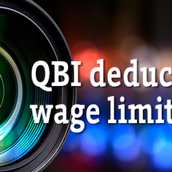 Close-up on the new QBI deduction's wage limit